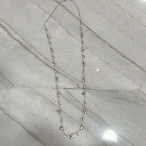 Loft long gold/silver necklace.